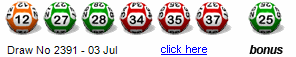 Draw: 2391 - 12,27,28,34,35,37, bonus 25
