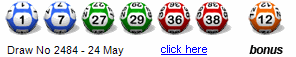 Draw: 2484 - 1,7,27,29,36,38, bonus 12