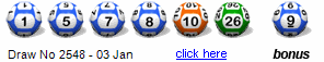 Draw: 2548 - 1,5,7,8,10,26, bonus 9