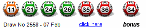 Draw: 2558 - 11,21,24,26,35,36, bonus 34